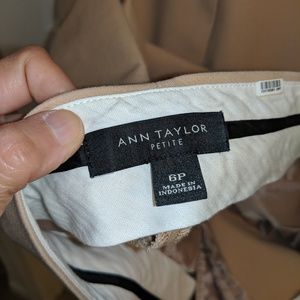 Ann Taylor Black Label Devin Beige Ankle Pants